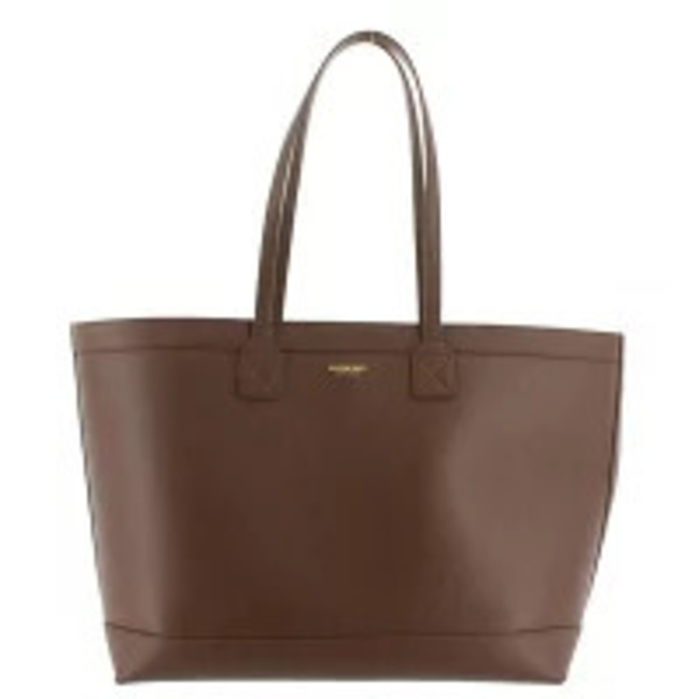 Burberry London Tote Bag Shoulder Leather Brown